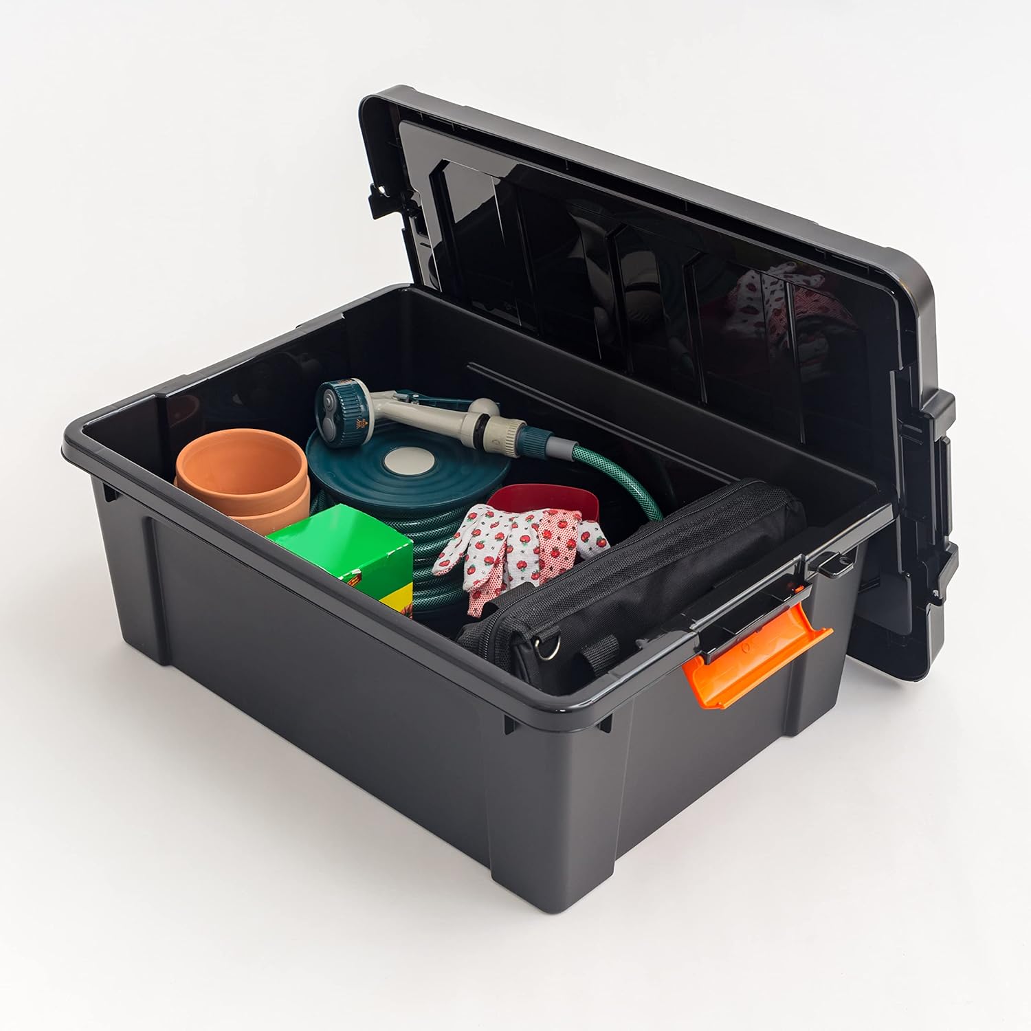 IRIS Heavy Duty Plastic Storage Bins with Durable Lid and Secure Latching Buckles (47 qt. - 4 Pack)