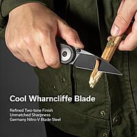 CIVIVI Starflare Pocket Knife, 3.3\" Folding Button Lock