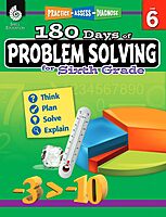 180 Days of Problem Solving for Sixth Grade – Build Math Fluency with this 6th Grade Math Workbook (180 Days of Practice)