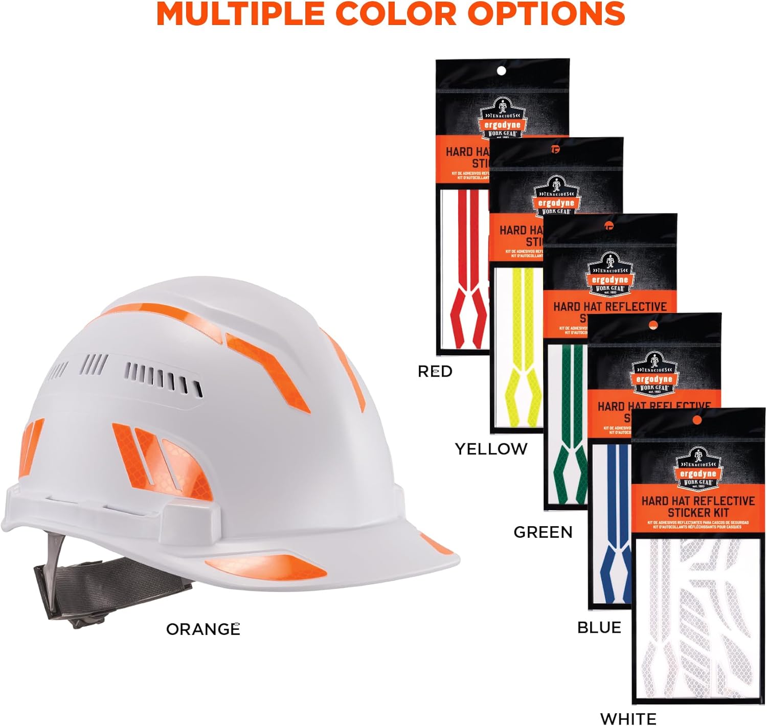 Ergodyne Skullerz 8961 Reflective Hard Hat Sticker Kit