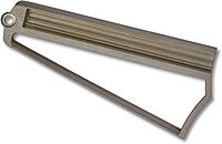 Spyderco Webfoot Sharpener - Carbon Steel Design with Cubic Boron Bitride Coating - Includes Suede Pouch and Base - 308CBN