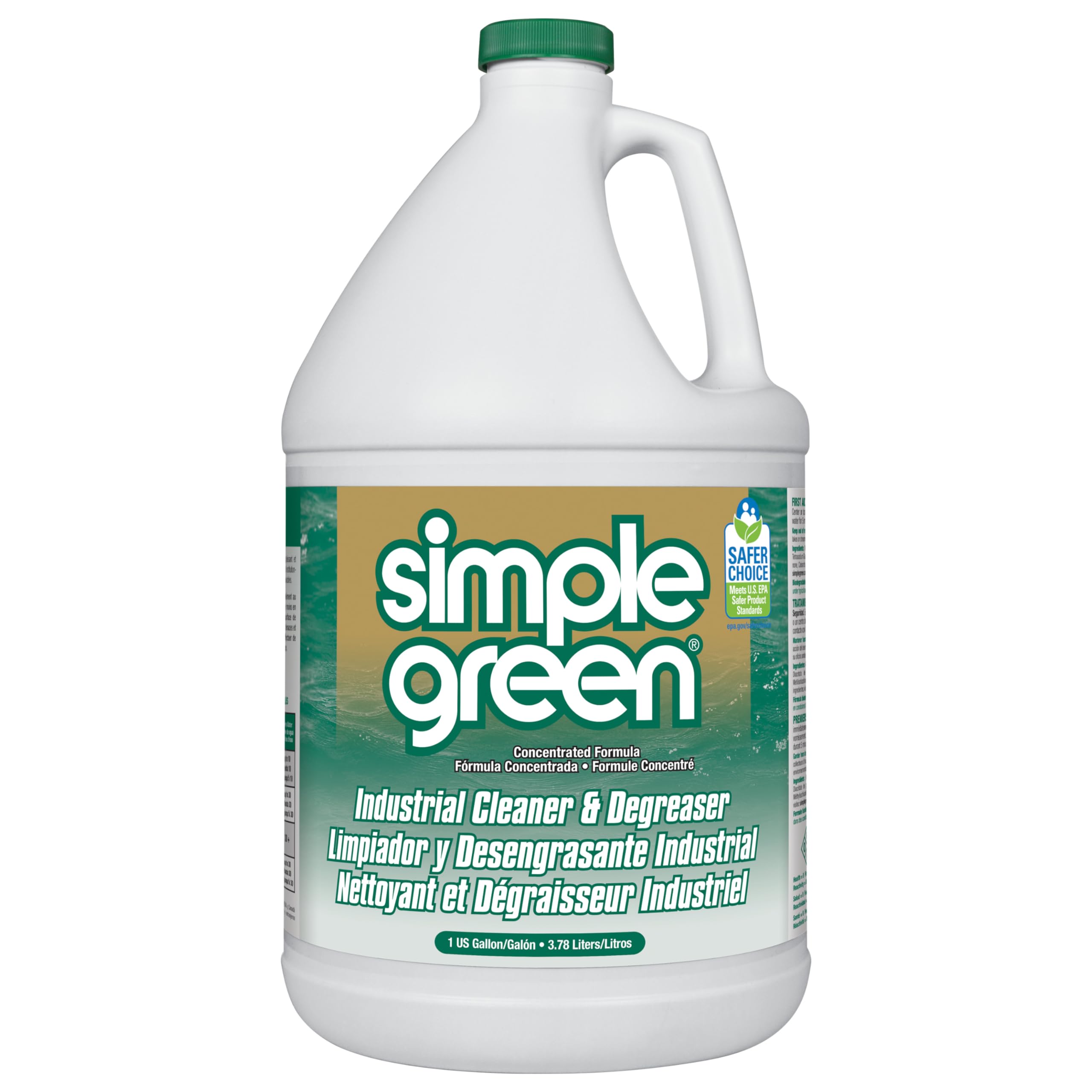 Simple Green 13005CT Industrial Cleaner and Degreaser, Concentrated, 127.8 Fl Oz, Pack of 1