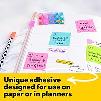 Post-it Notes Cube, 3 in. x 3 in., Bright Colors, Power Pink, Aqua Splash, Acid Lime, 400 Sheets/Cube, 1 Cube/Pack