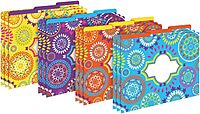 Barker Creek File Folders, Moroccan Design, Letter Size, Set of 12 12pt Cardstock