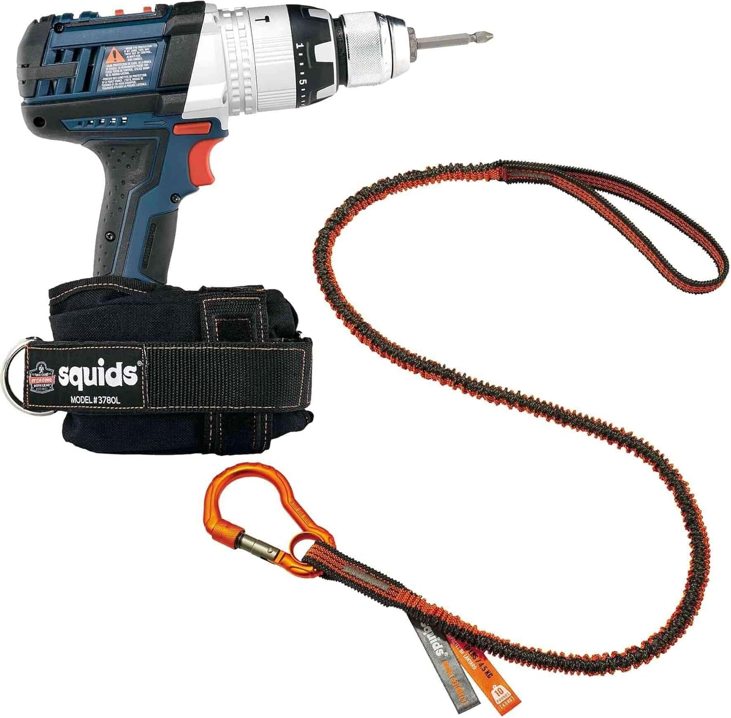 Ergodyne - 19661 Squids 3191 Power Tool Tethering Kit Power Tool Tethering - 10lbs