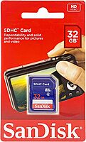 SanDisk SDHC (Secure Digital High Capacity) Memory Card, 32GB