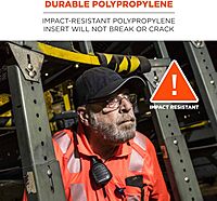 Ergodyne Skullerz 8945 Universal Safety Bump Cap Insert, Lightweight, Fits Into Any Baseball Hat Each