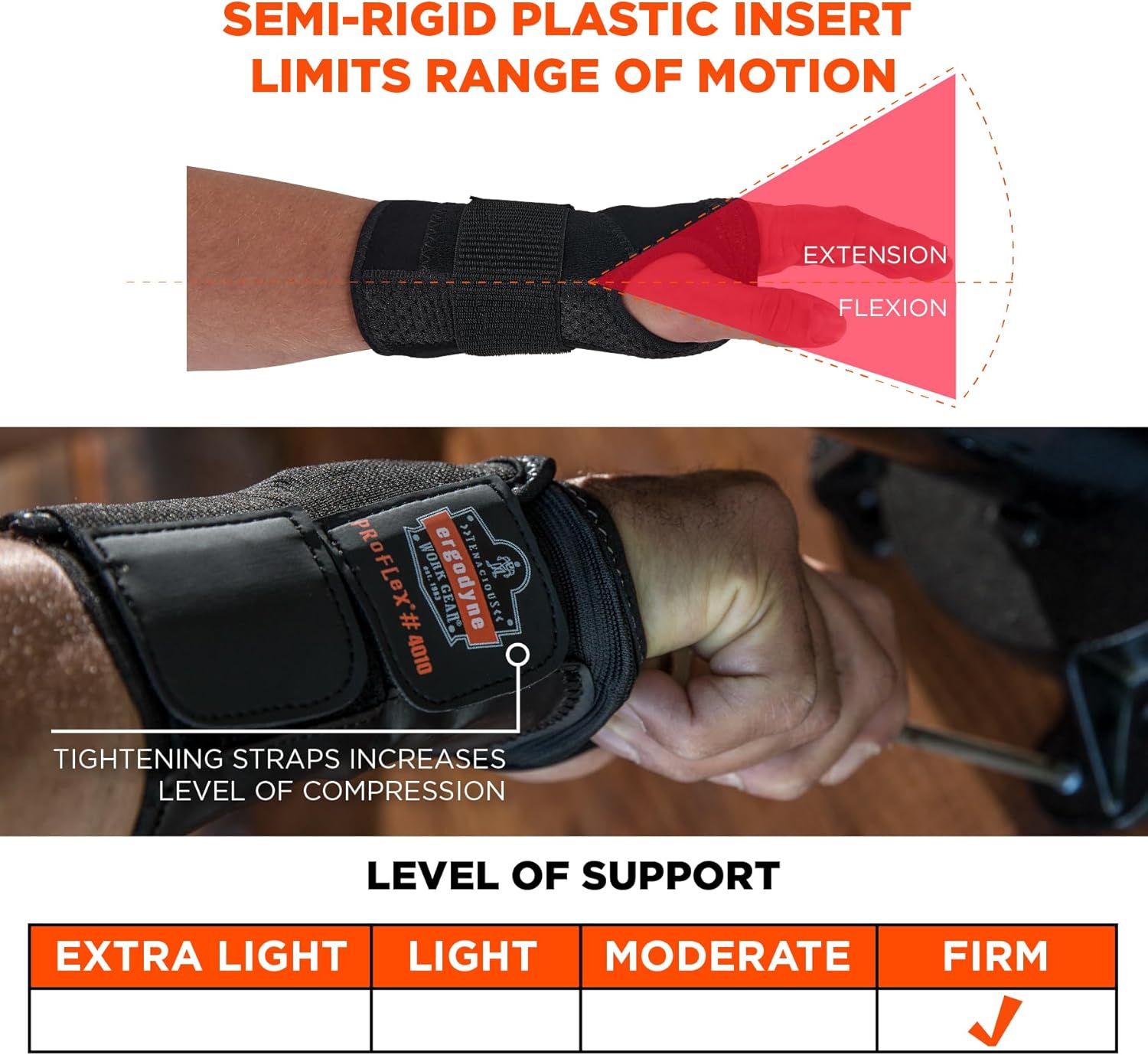 Ergodyne ProFlex 4010 Double-Strap Wrist Support