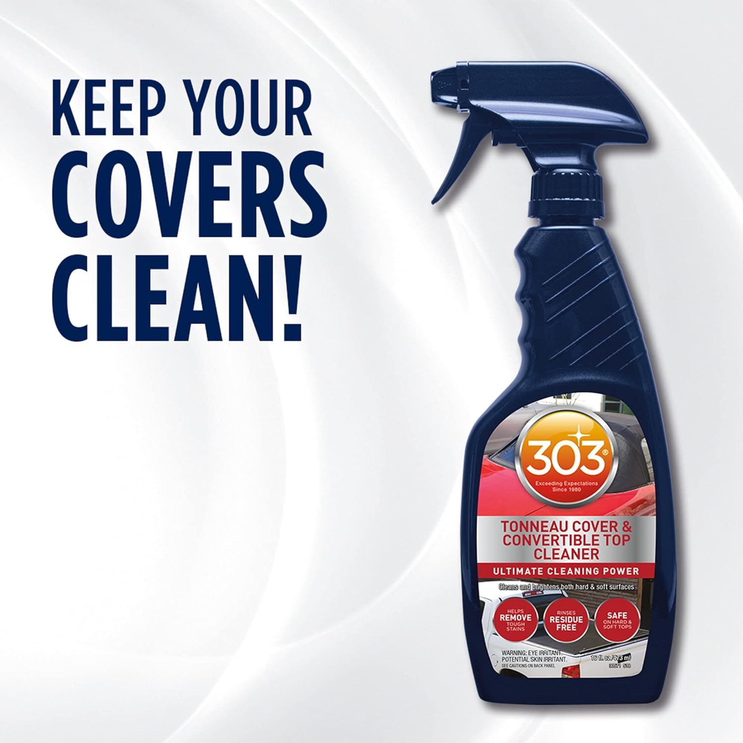 303 Products 30571CSR Tonneau Cover and Convertible Top Cleaner - Vinyl and Fabric Top Cleaner - Ultimate Cleaning Power