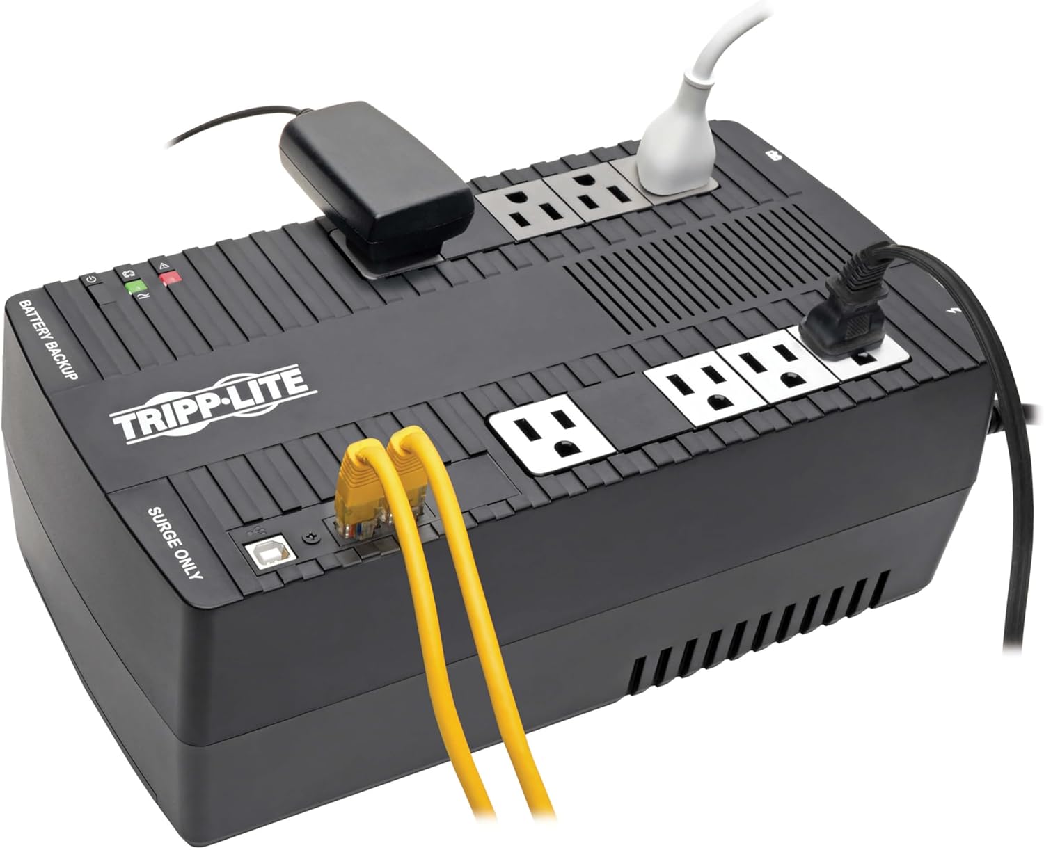 Tripp Lite Ultra-Compact Line Interactive UPS with AVR and Surge Protection, 8 Outlets