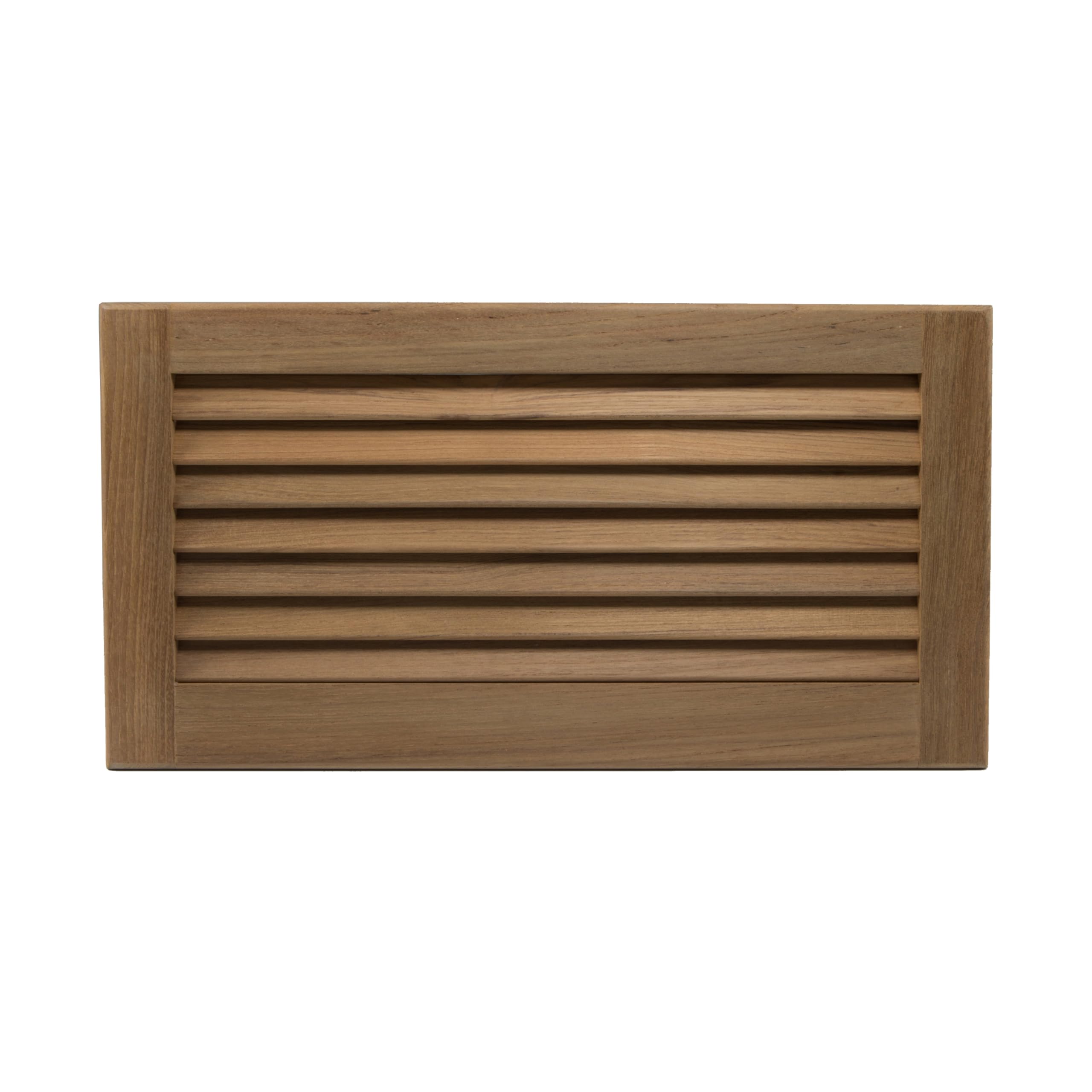 Whitecap Teak Louvered Insert for Cutout, 17 x 8 3/8"