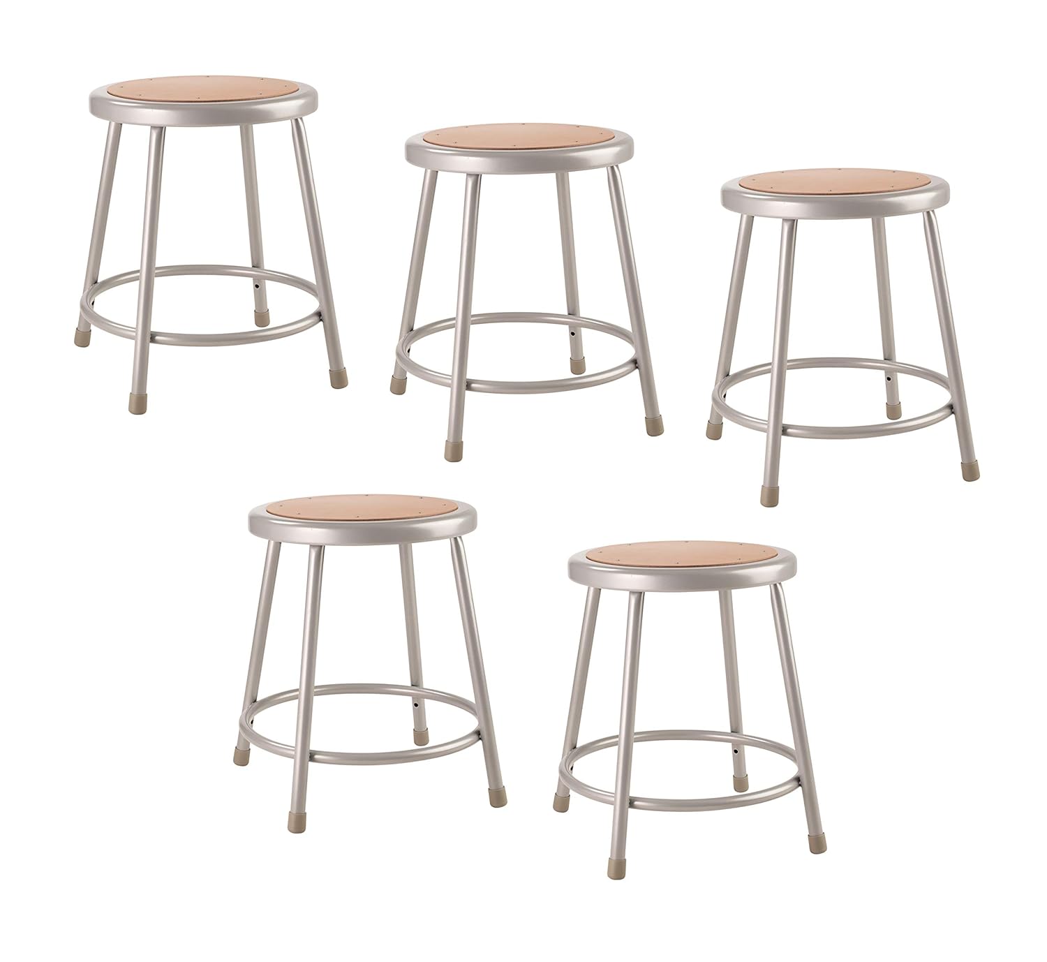 NATIONAL PUBLIC SEATING 6200 Series 18" Heavy-Duty Hardboard Task Stool