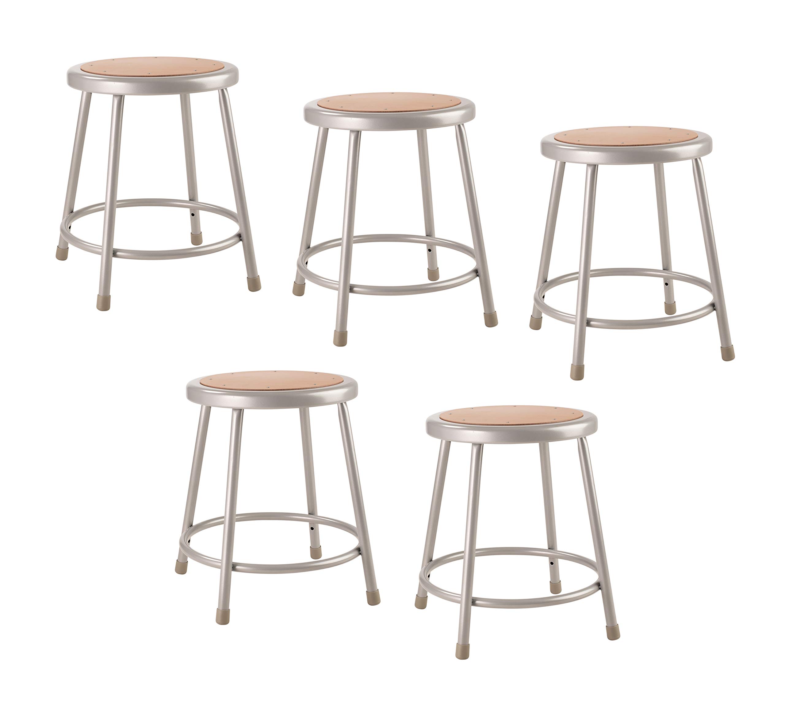 NATIONAL PUBLIC SEATING 6200 Series 18" Heavy-Duty Hardboard Task Stool
