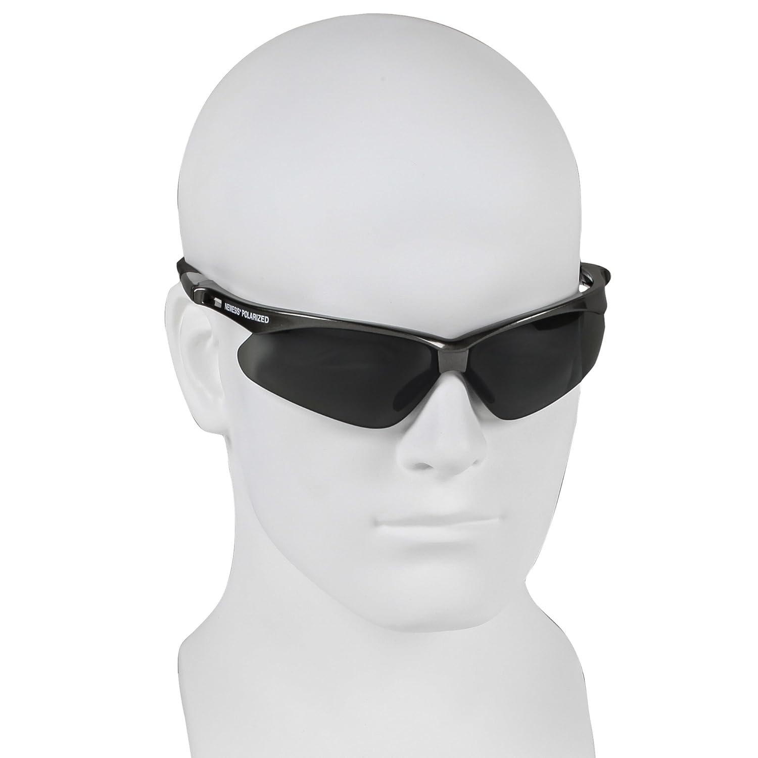 KLEENGUARD™ V30 Nemesis™ Polarized Safety Glasses (28635), Smoke Grey Lenses, Gunmetal Frame