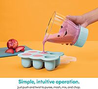 NutriBullet NBY-50100 Baby Complete Food-Making System, 32-Oz, White, Blue, Clear 32-oz.