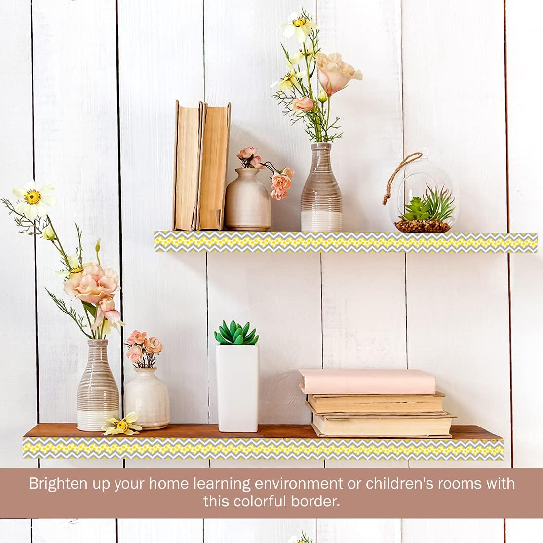 BARKER CREEK Double-Sided Chevron Border Strips, 3 in x 35 in