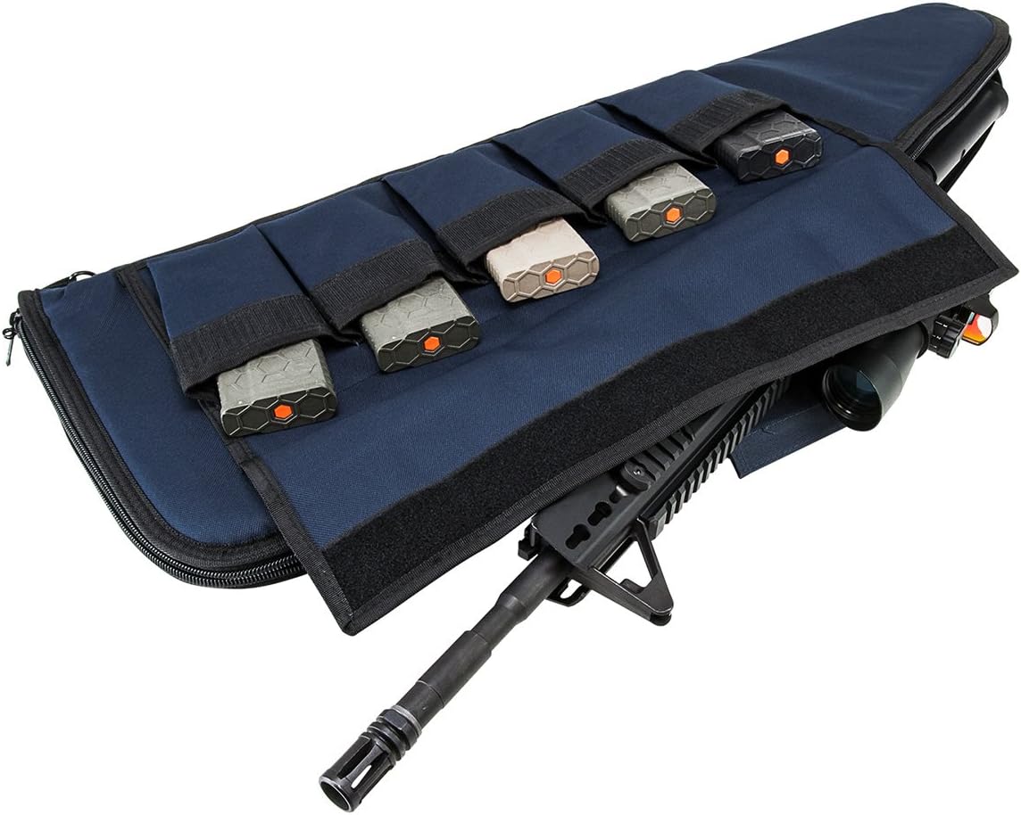 NCSTAR VISM Deluxe Padded Rifle Case with External Magazine Pockets
