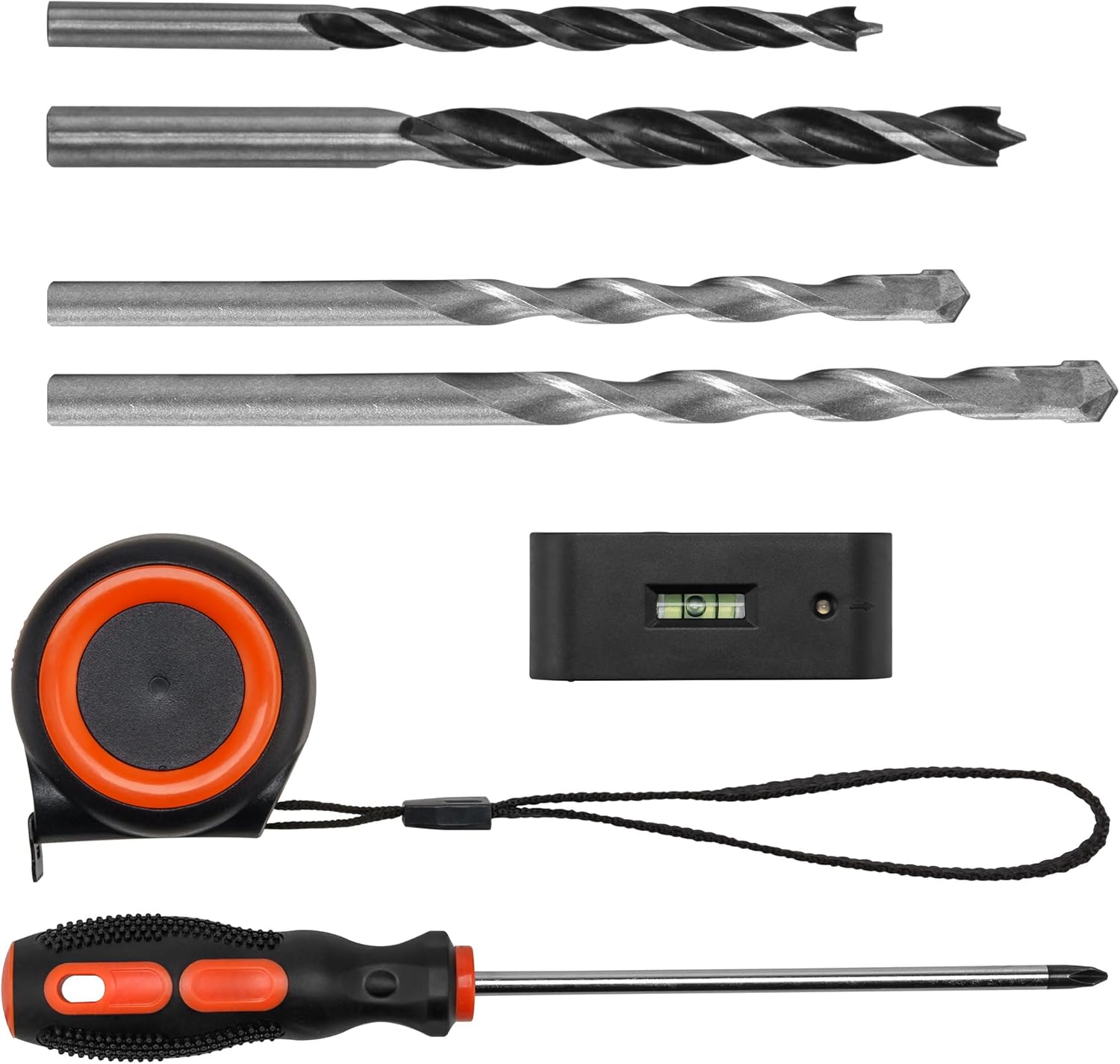 Mount-It! Universal TV Mount Installation Kit, 7-Piece Set Includes 2 Wood Drill Bits, 2 Concrete Drill Bits