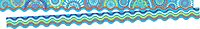 Barker Creek Double-Sided Scalloped Edge Border 2-Pack, Moroccan, Trim Out Bulletin Boards and Create Colorful Displays with 78' of Designer Double-Sided Border, 2.25" x 78' (3703)