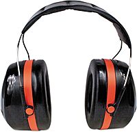 3M H10A Peltor Optime 105 High Performance Ear Muffs, Black/Red, One Pair