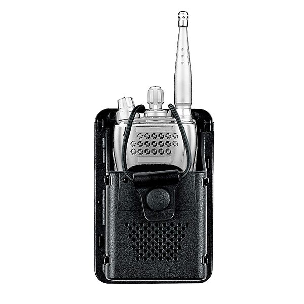 Hero's Pride Edge Radio Holder - Chicago PD Two Way Radio Holster for Duty Belt Up to 2.5" Wide - Police Radio Case Mounts on Duty Belt - Injection Molded Polymer Construction