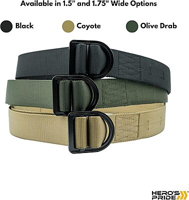 HERO'S PRIDE Tactical Duty Belt, High-Grade Nylon Webbing