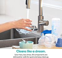 NutriBullet NBY-50100 Baby Complete Food-Making System, 32-Oz, White, Blue, Clear 32-oz.