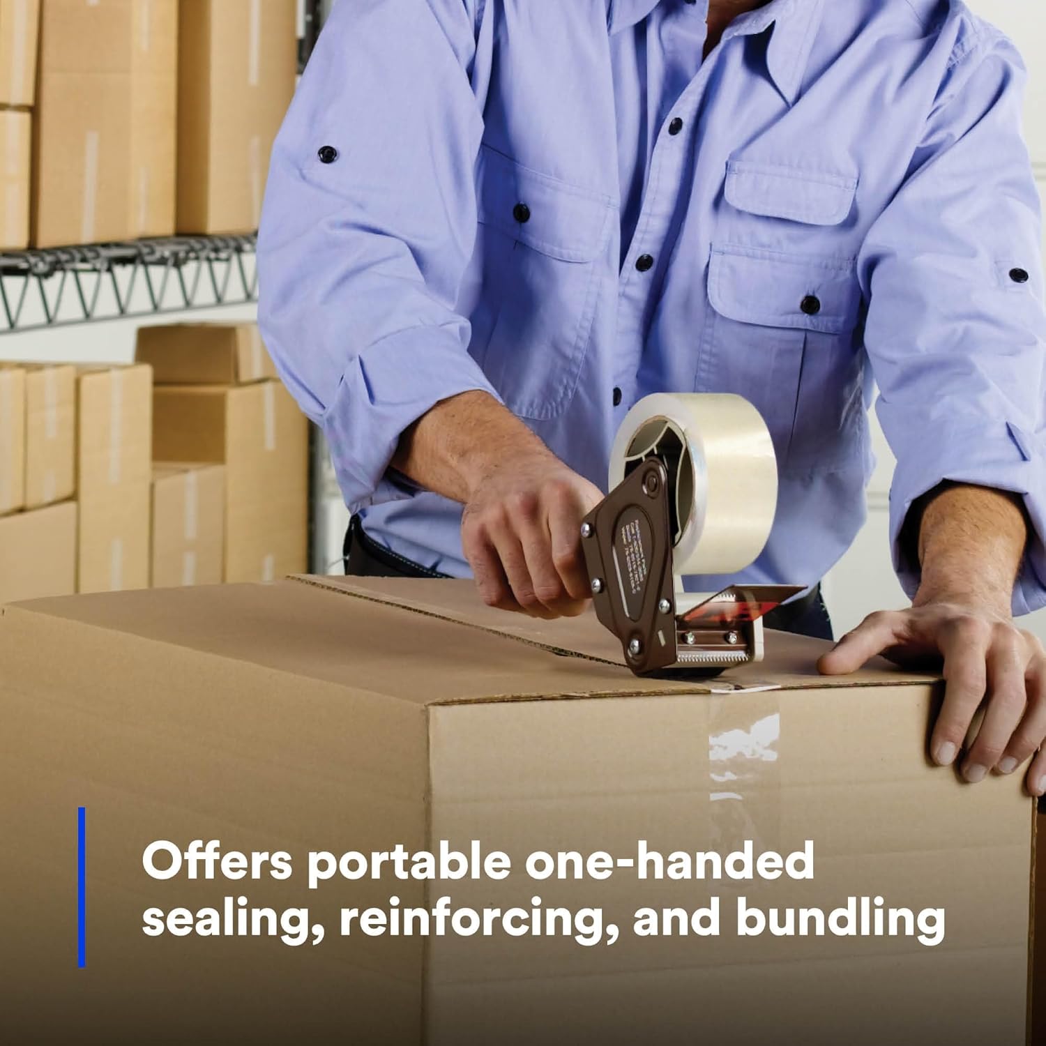 3M Scotch - 21200190087 H180 Industrial Packing Tape Dispenser for 2" Tape