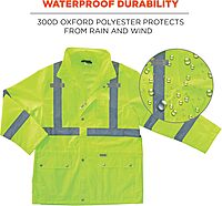 Ergodyne GloWear 8365 Hi-Vis Rain Jacket