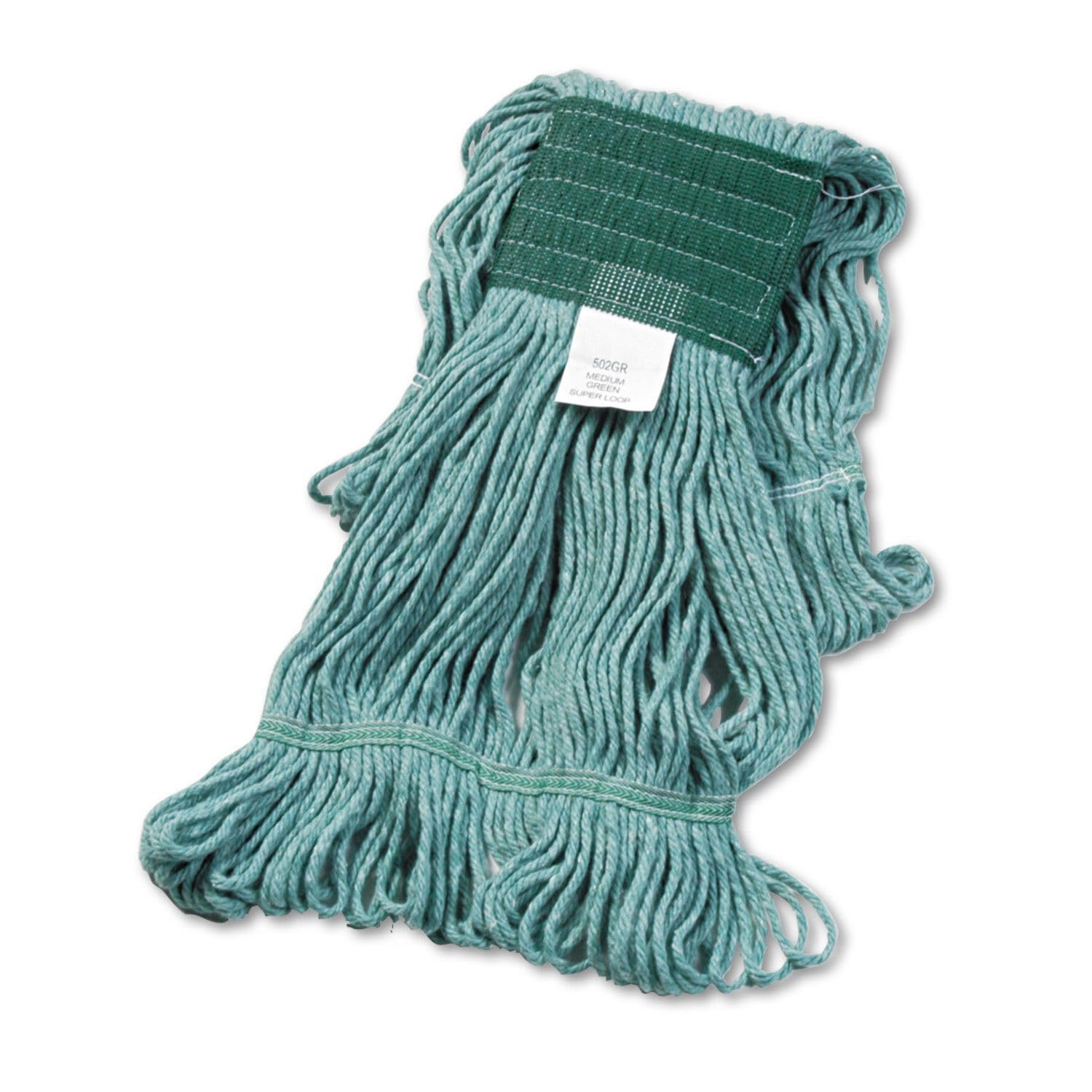 Boardwalk Super Loop Wet Mop Head, Medium, Green