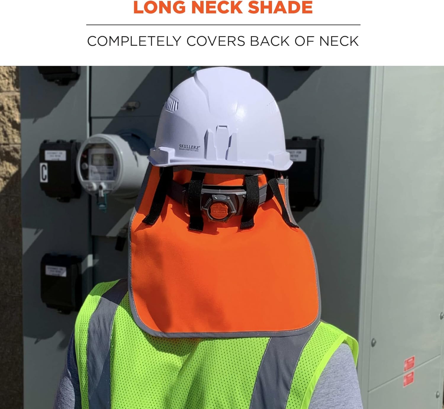 Ergodyne GloWear 8006 Hi-Vis Hard Hat Neck Shade