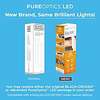 BLACK+DECKER PureOptics Battery Operated Under Cabinet LED Light Bar