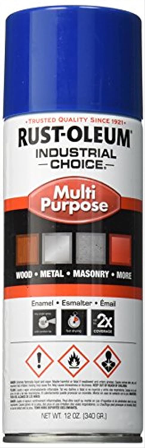 RUST-OLEUM Industrial Choice 1600 System Multi-Purpose Enamel Spray Paint, 12 oz