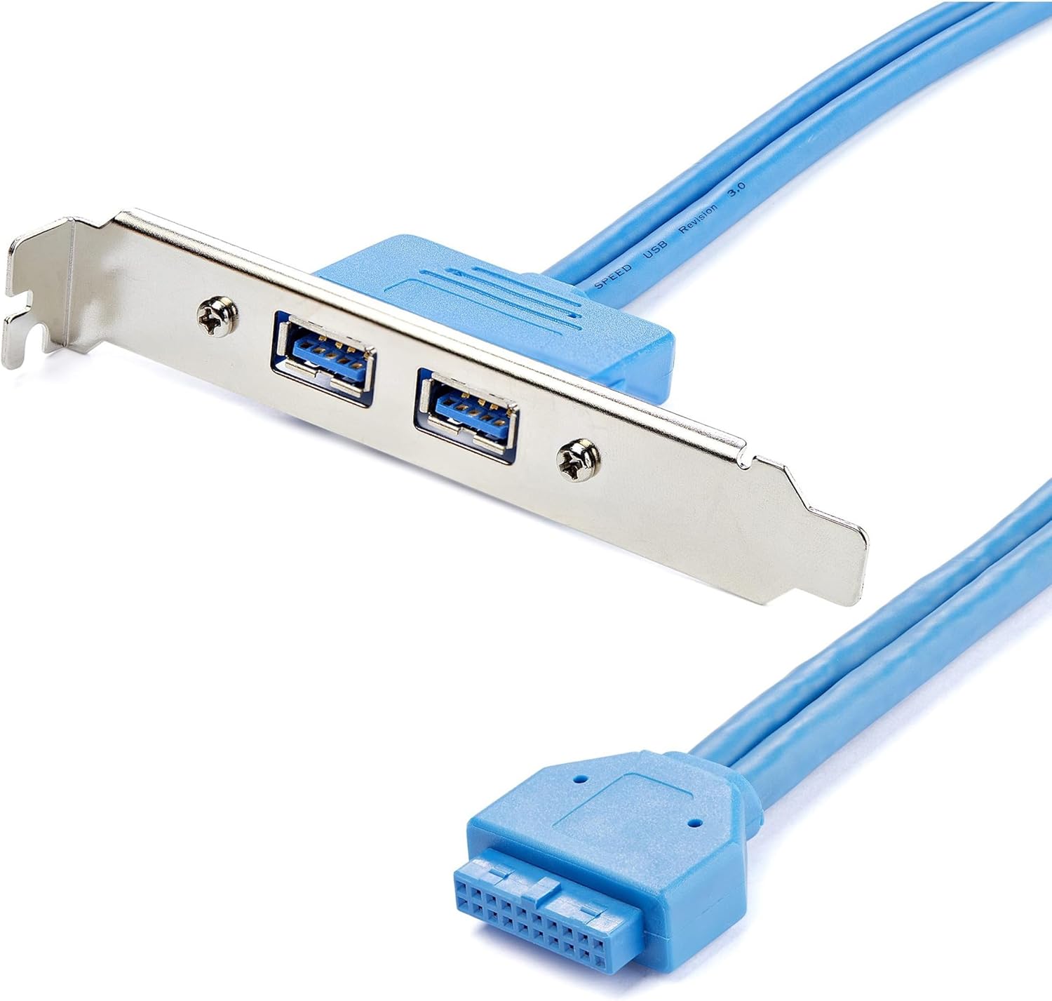 StarTech.com 2 Port USB 3.0 A Female Slot Plate Adapter - USB3SPLATE