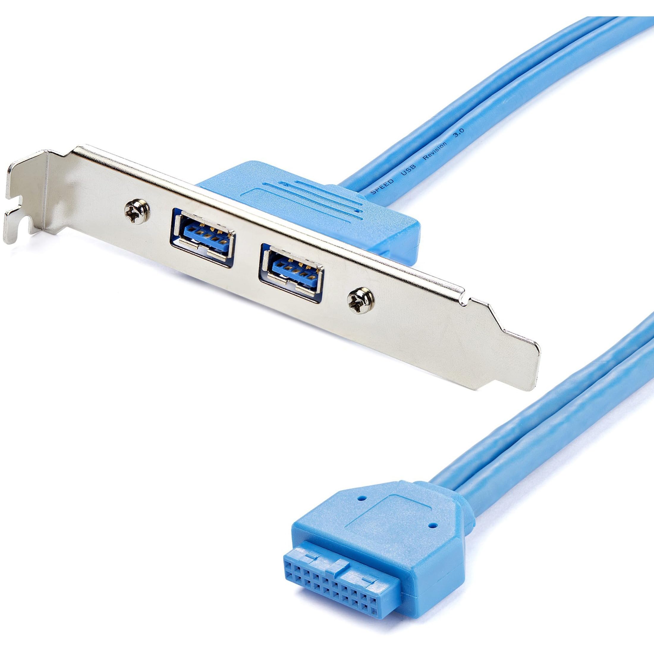 StarTech.com 2 Port USB 3.0 A Female Slot Plate Adapter - USB3SPLATE