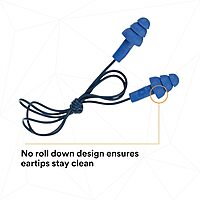3M E-A-R UltraFit Earplugs 340-4007, Metal Detectable, Corded, Poly Bag, 400 Pair/Case