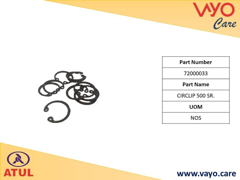 CIRCLIP 500 SR. - 72000033 - GEM CARGO