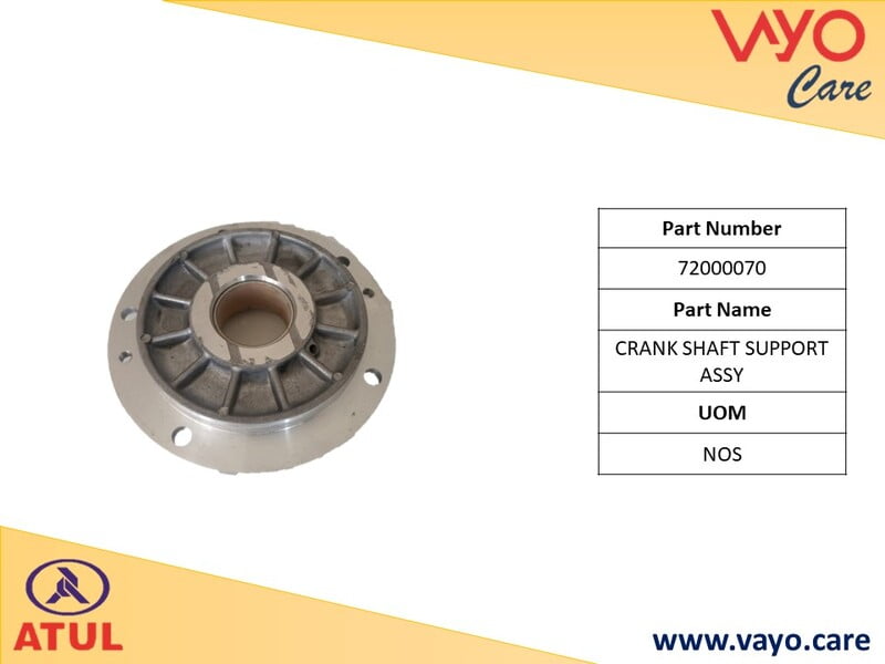 CRANK SHAFT SUPPORT ASSY - 72000070 - GEM CARGO