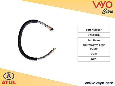 PIPE TANK TO FEED PUMP - 72000076 - GEM CARGO