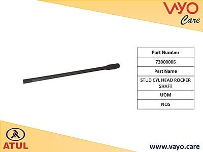 STUD CYL HEAD ROCKER SHAFT - 72000086 - GEM CARGO