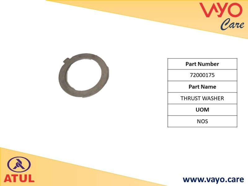 THRUST WASHER - 72000175 - GEM CARGO