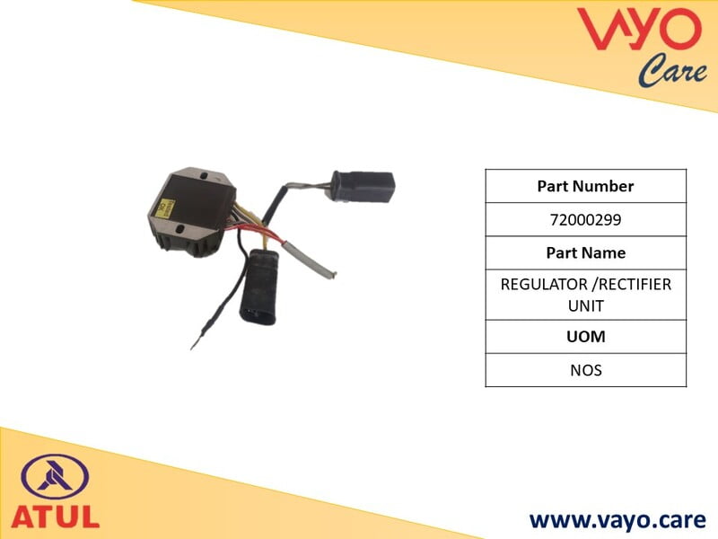 REGULATOR /RECTIFIER UNIT - 72000299 - GEM CARGO