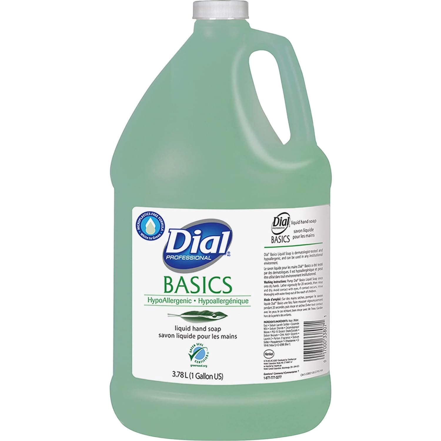 Dial Basics Liquid Hand Soap 1 Gallon Hypoallergenic 4 / cs