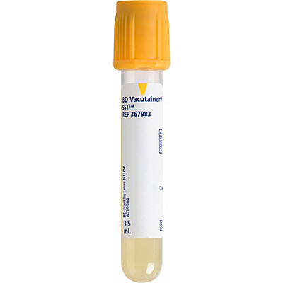BD Vacutainer® Plus Blood Collection Tube – 3.5 mL, SST, Hemogard™ Closure