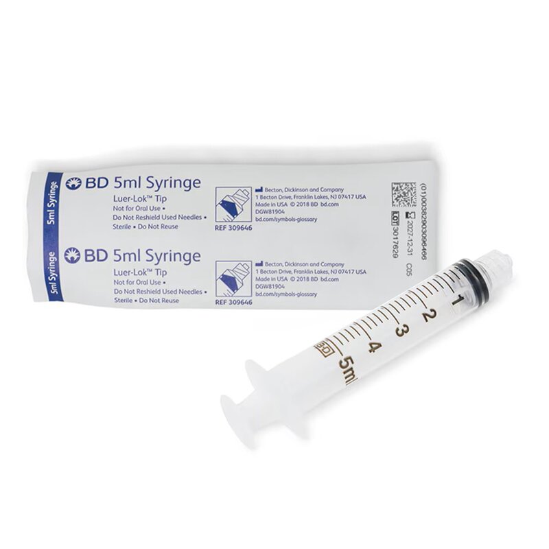 BD™ Luer-Lok™ General Purpose Syringe 5 mL Luer Lock Tip Without Safety