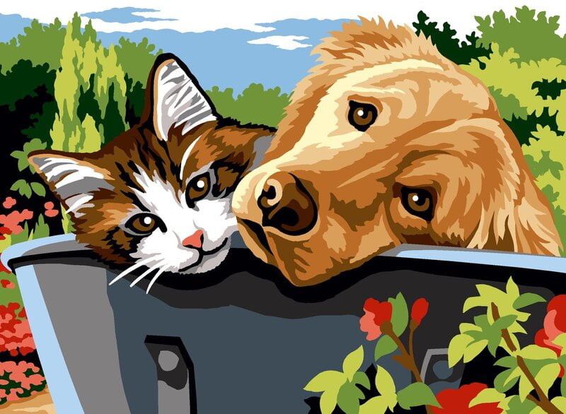 Non ci lasciare mai - Tela per ricamo mezzopunto, 20352