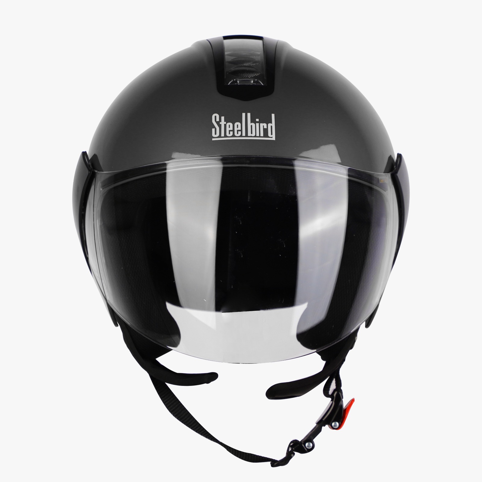 STEELBIRD SBH-5 TRIPLE NINE GLOSSY H.GREY C/V 580 MM