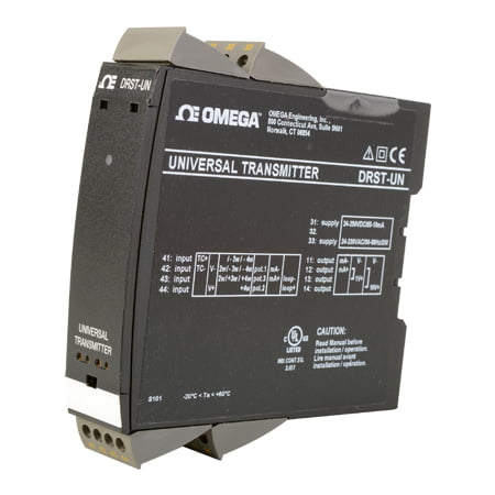 OMEGA, DRST-UN, Universal Programmable Signal Transmitter, DIN Rail compatible. OMEGA, DRST-UN, Universal Programmable Signal Transmitter, DIN Rail compatible.