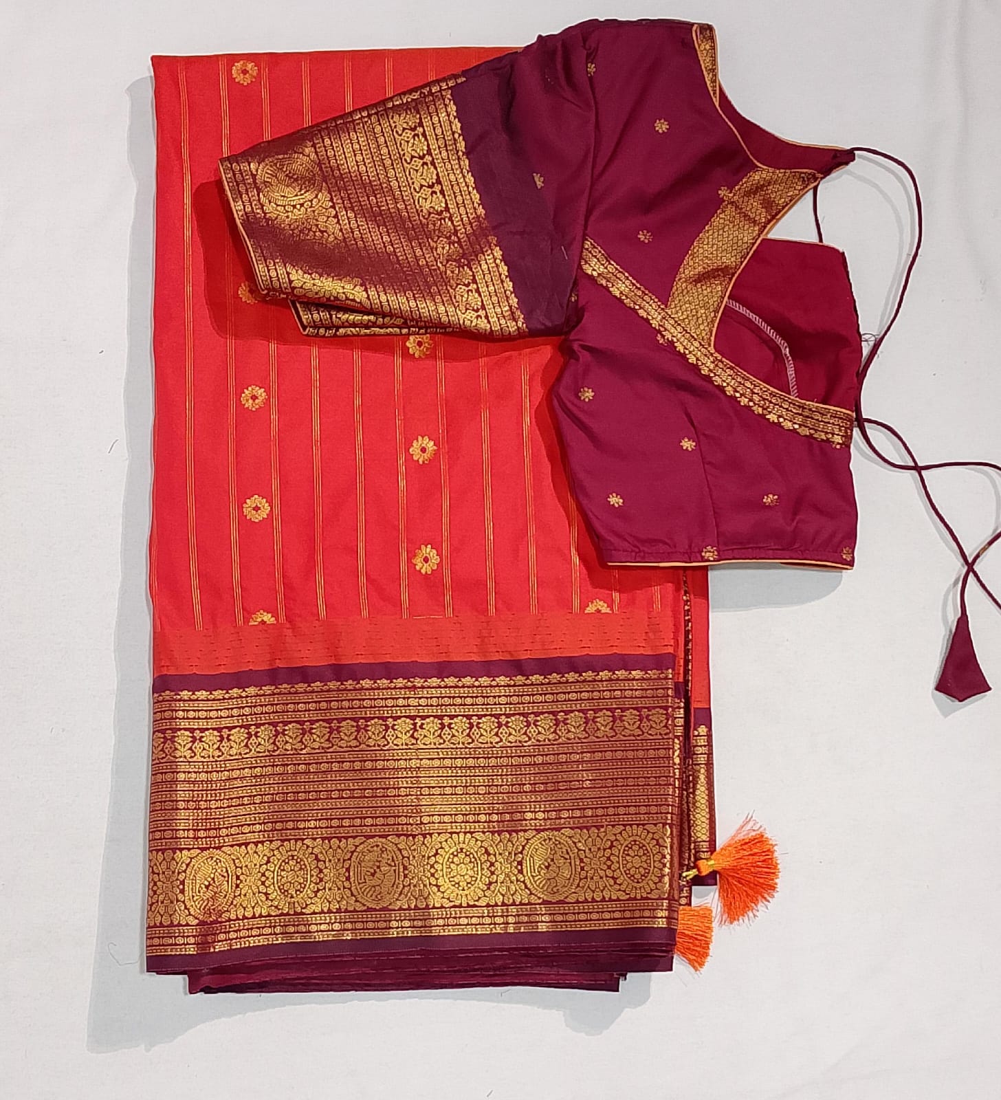 N149: Ready To Ship Beautiful Saree With Stitched Blouse