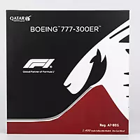 Qatar Airways 777-300ER A7-BEG (New Formula 1 livery, Luxurious packaging with stand)